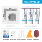 Drywall Repair Kit, 2-Pack Wall Mending Agent, Wall Spackle with Tools