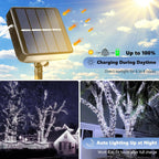 Joomer Solar Fairy Lights, 2-Pack Total 80FT 240LED Lights, Warm White