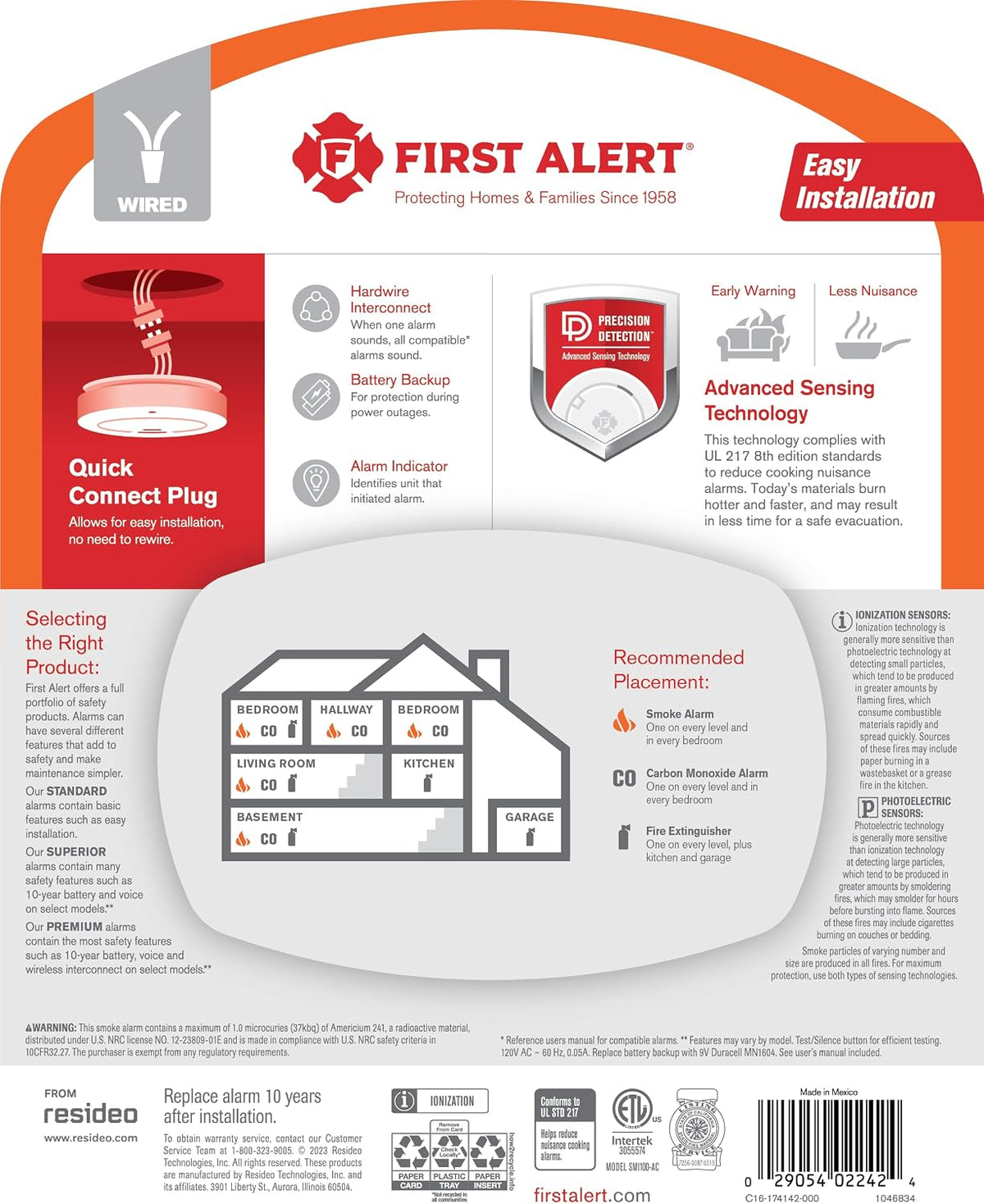 First Alert Hardwire Smoke Alarm