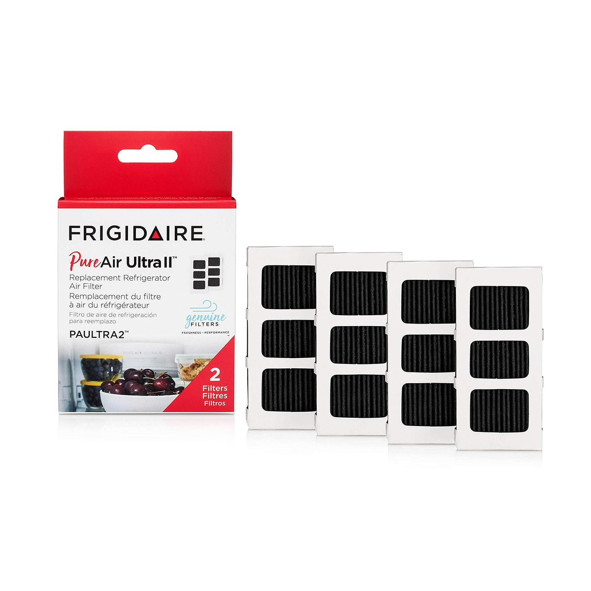 Frigidaire PAULTRA2 Refrigerator Air Filter Replacement, White, 1 Count