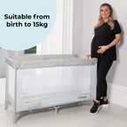 My Babiie MBTC1 Travel Cot from Birth to 15kg - Blush Pink