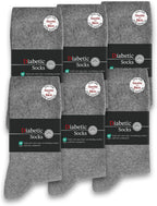 SockWaddles Diabetic Socks for Men & Women, 6 Pairs, Soft Loose Top