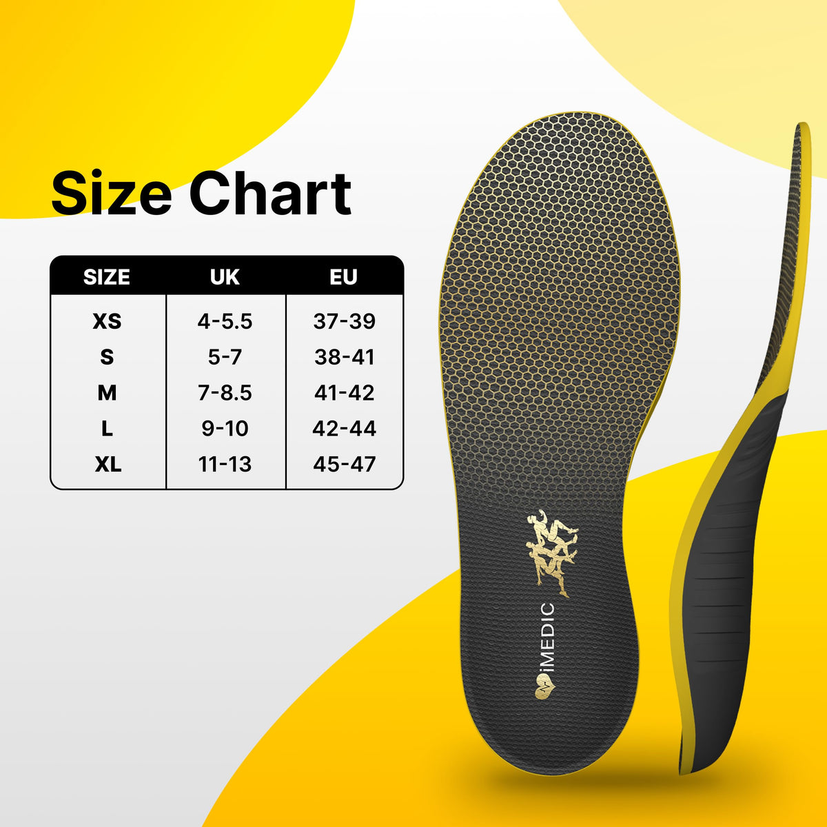 iMedic Orthotic Insoles for Plantar Fasciitis, Size XS UK 4-5.5