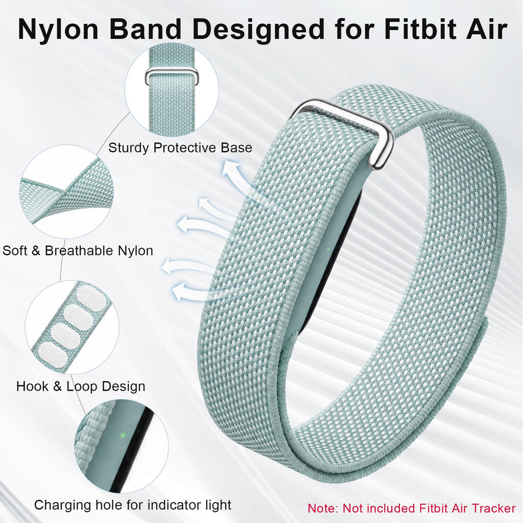 Compatible with Google Fitbit Air Strap Nylon Loop Sport Replacement Band