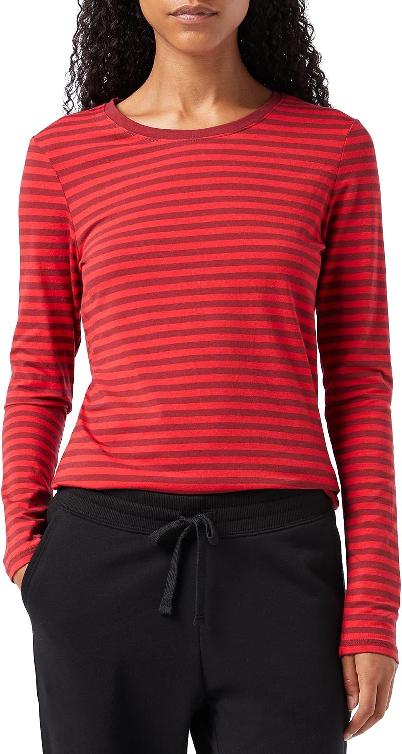Amazon Essentials Women's Regular-Fit Long-Sleeve Crewneck T-Shirt