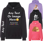 Varsany Personalised T Shirts Mens Womens Kids UK - Customised T Shirt with Any Text and Photo, Long-Lasting Printing - Design Your Own Custom T Shirt