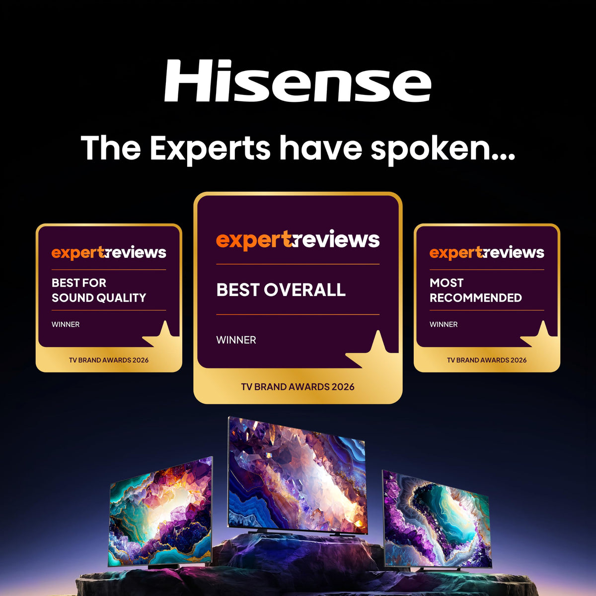 Hisense 55 Inch 55E6STUK 4K Ultra HD AI Smart TV