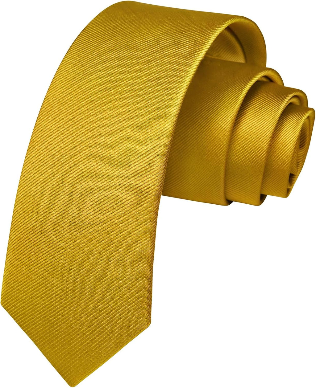 HISDERN Skinny Tie Solid Color 6cm Slim Ties for Men Wedding Classic Formal Business Necktie