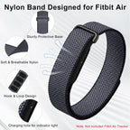 Compatible with Google Fitbit Air Strap Nylon Loop Sport Replacement Band
