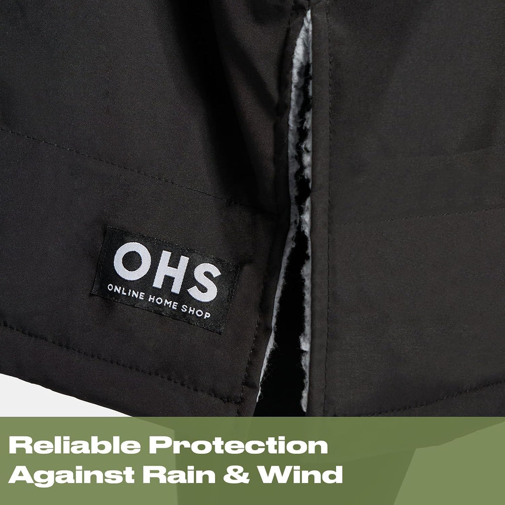 OHS Adults Drying Robe, Gifts for Women Outdoor Water-Resistant Changing Robe Womens Jacket Comfy Sherpa Privacy Robes for Women Men, Stay Dry Swimming Camping Drying Robes - S/M, L/XL