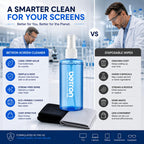 Betron Screen Cleaner Spray Kit with Cloth for TV, Laptop, Monitor, 500ml