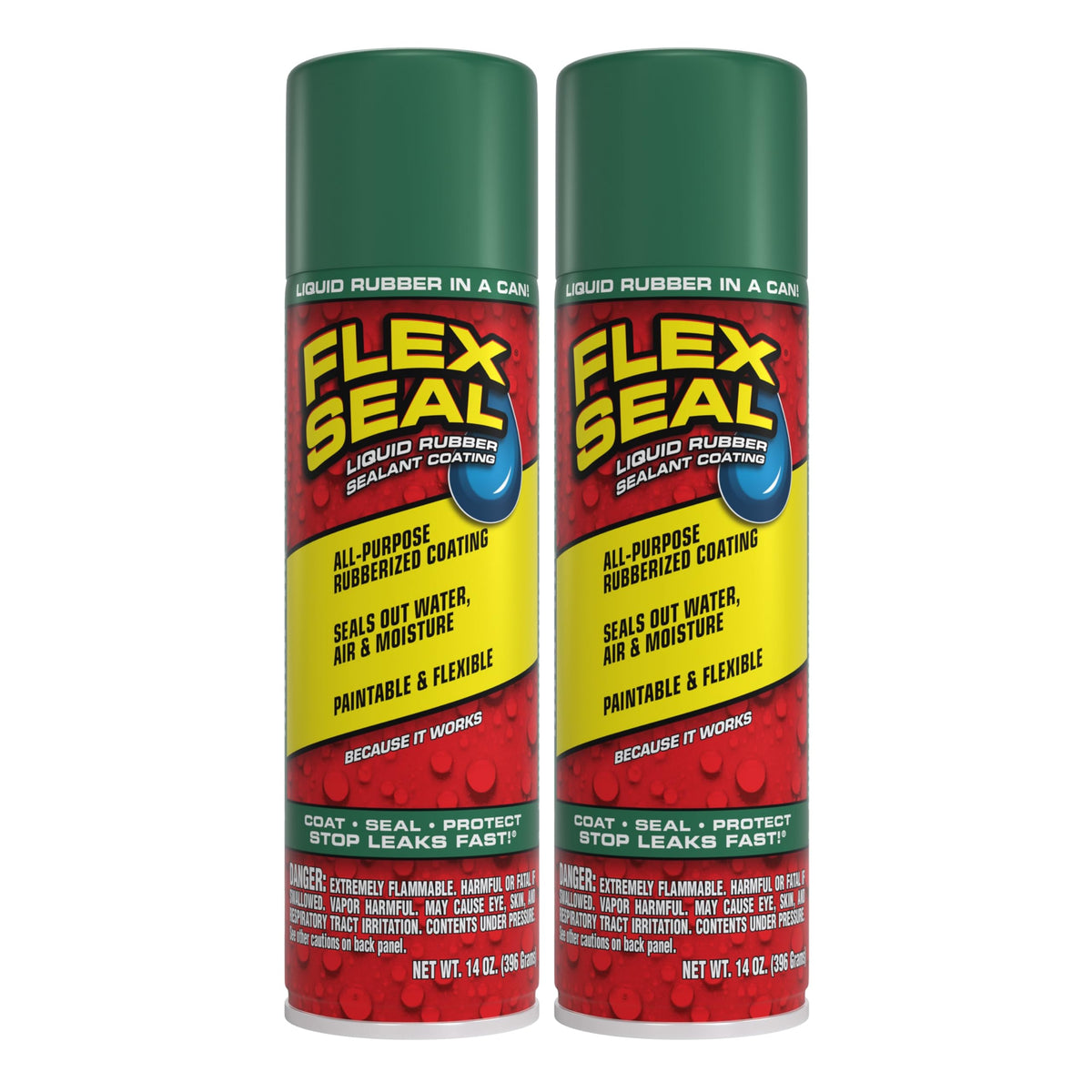 Flex Seal Spray Rubber Sealant Coating, Waterproof, Clear, 14 oz, 1-Pack