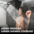 High Pressure Shower Head, HOPOPRO 5-Mode Fixed Showerhead, NBC Recommended