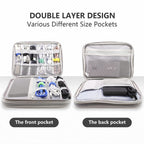 Teskyer Travel Cable Organiser Bag, Travel Essential, Dark Green