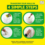 151 All Purpose Wallpaper Paste | Super Strong Wall Paper Adhesive - Ready in 3 Minutes | Suitable for All Types & Weights of Wallpaper | Easy To Use - Hangs Up To 10 Rolls (12 Pints)