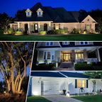 AUDERWIN Solar Spot Lights Outdoor Waterproof, 6 Packs, Neutral White