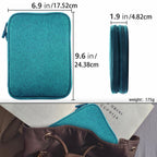 Teskyer Travel Cable Organiser Bag, Travel Essential, Dark Green