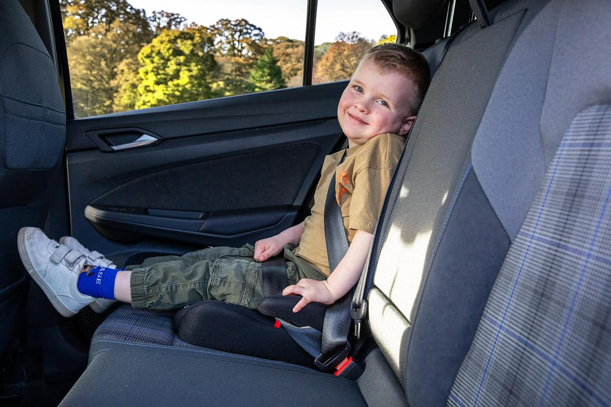 MyChild Brundle Group 2/3 Booster Car Seat Black., Backless Booster Seat. Lightweight 700g. From 15kg to 36kg Approx. 4 - 12 Years