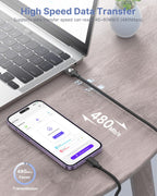 Aioneus iPhone Charger Cable 1M, MFi Certified Lightning Cable Fast iPhone Charging Cable Nylon Braided USB iPhone Charger Lead for iPhone 14 13 12 11 Pro Max XR XS X Max 8 7 6s Plus SE, iPad