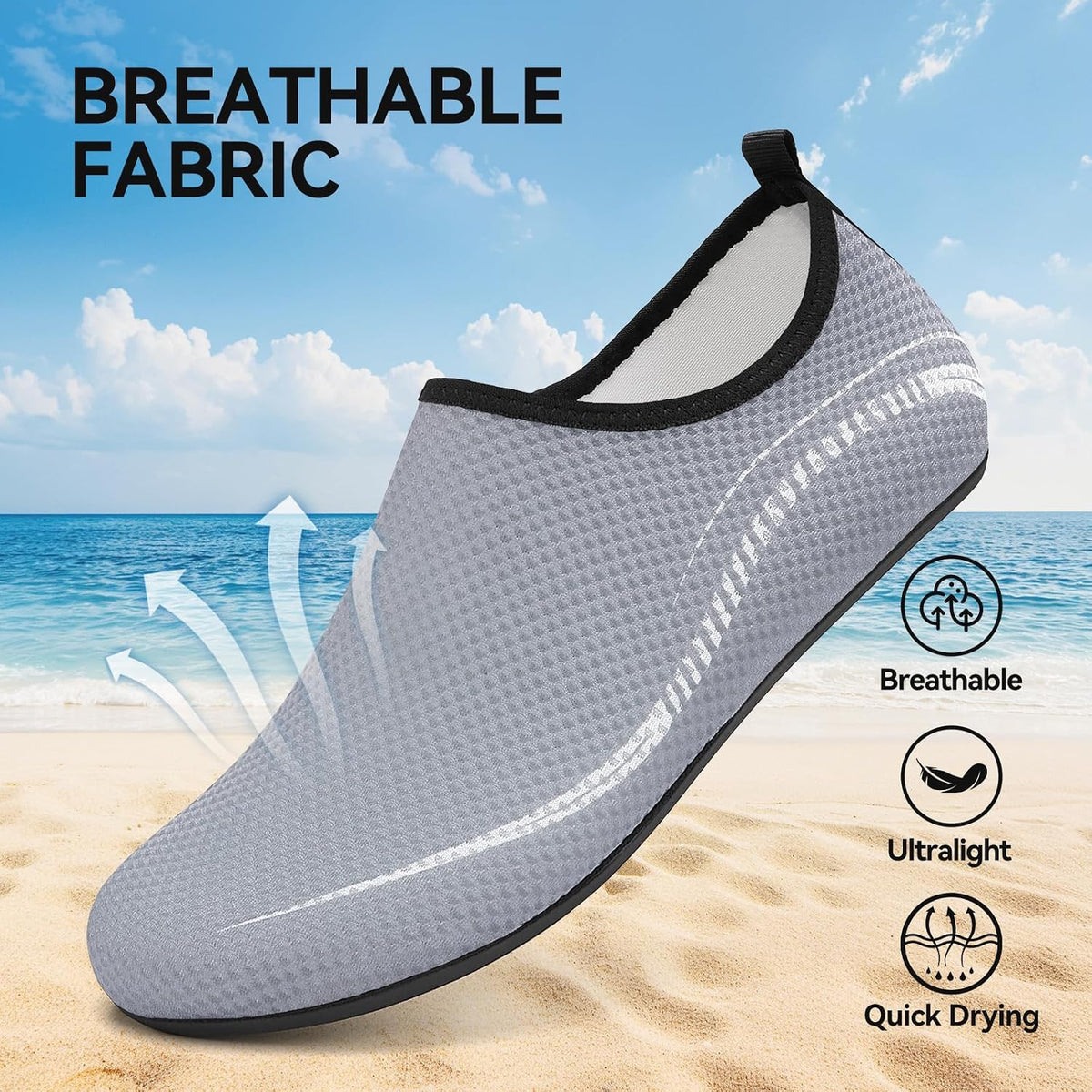 Water Shoes Beach Shoes for Women Men Swim Swimming Sea Aqua Barefoot Pool