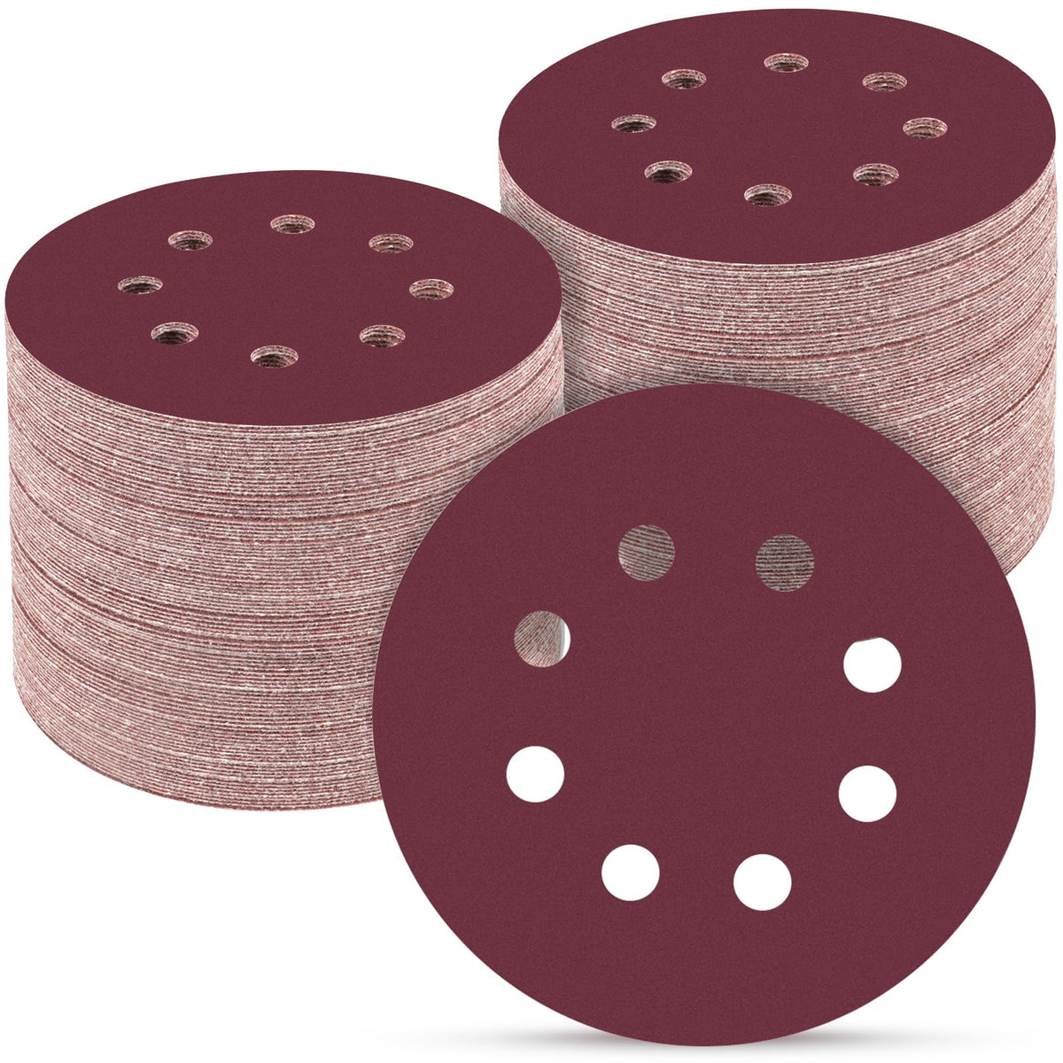 165 PCS 5 Inch Sanding Discs Random Orbital Sander Sandpaper