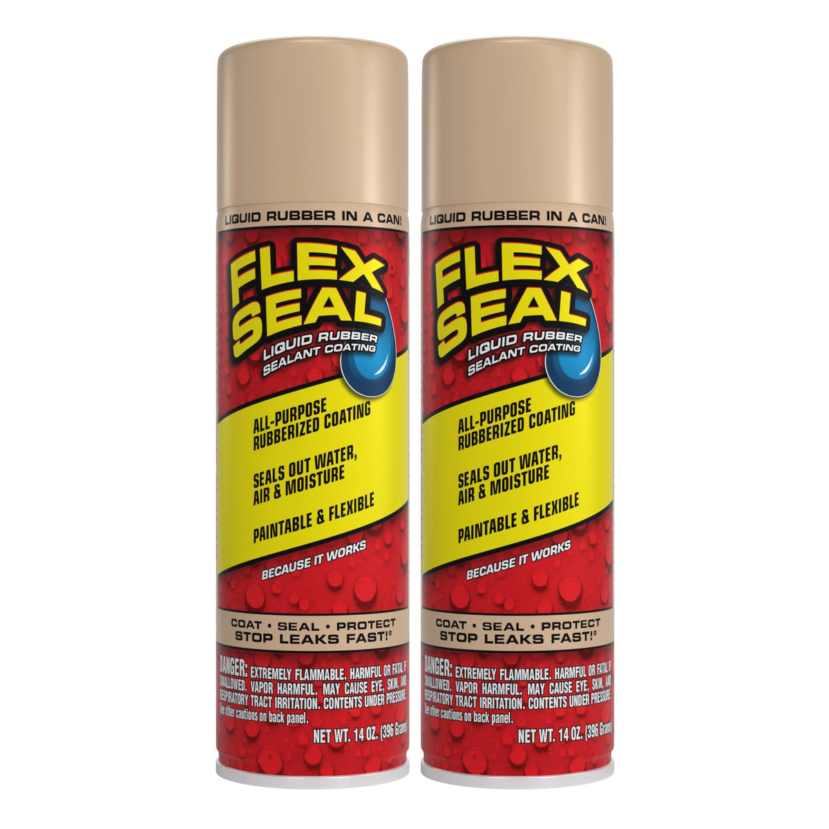 Flex Seal Spray Rubber Sealant Coating, Waterproof, Clear, 14 oz, 1-Pack