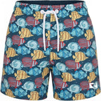 RIPT Boys Swim Shorts Quick Dry Mesh Lining Drawstring UV 50 Sun Protection