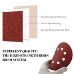 S SATC Sanding Discs 60 Grit 110Pcs Orbital Sander Discs 125mm Hook and Loop Round Orbital Sander Pads for Sanding