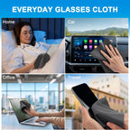 Japanese-Style Premium Microfiber Glasses Cleaning Cloth Streak & Scratch-Free Lens Cleaning Cloth – Safe for Eyeglasses, Sunglasses, Glasses Cleaner, Lens Wipes, iPhone & Screens (6 Pack)