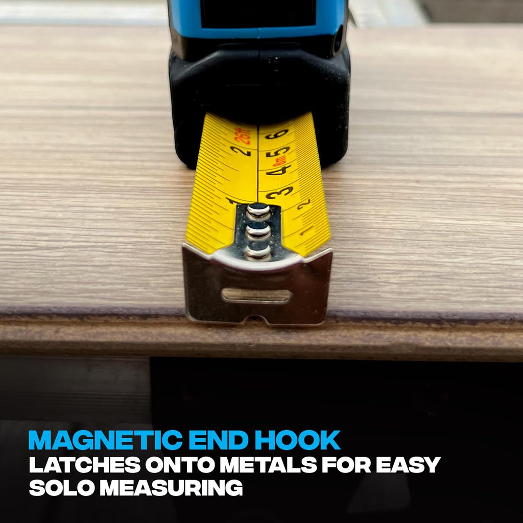 OX Pro Dual Auto Lock Tape Measure 5m, Magnetic Hook, Metric & Imperial