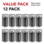 Warriors 2X 9V Alkaline Batteries, 6LR61, Long Lasting Power