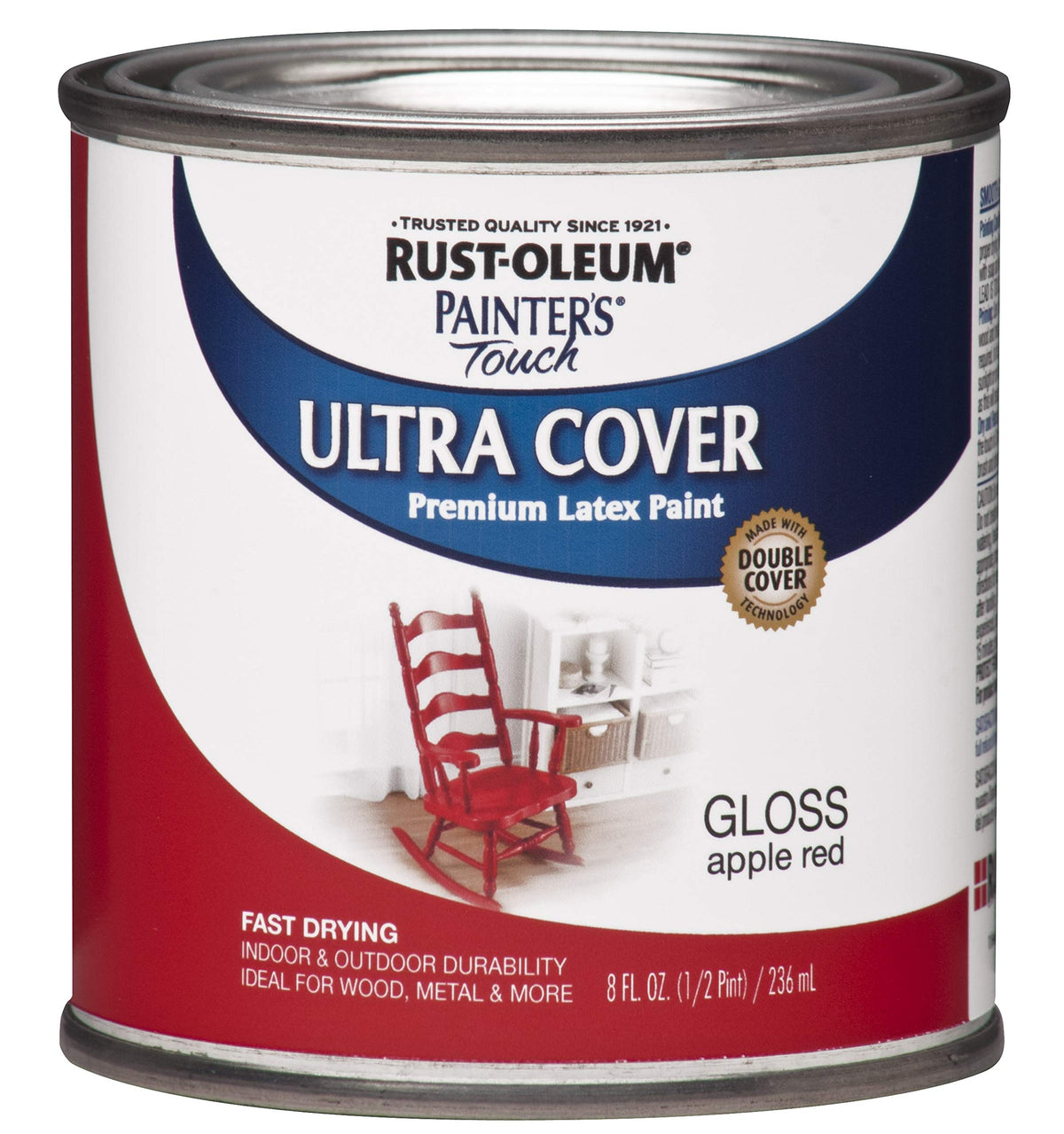 Rust-Oleum Painter's Touch Latex Brush-On Paint, Flat Black
