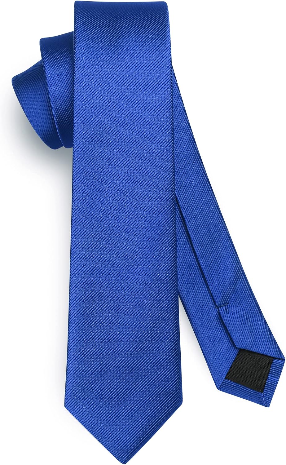 HISDERN Skinny Tie Solid Color 6cm Slim Ties for Men Wedding Classic Formal Business Necktie