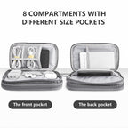 Teskyer Travel Cable Organiser Bag, Travel Essential, Dark Green