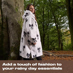 OHS Adults Drying Robe, Water-Resistant Changing Robe Gifts for Women Comfy Sherpa Privacy Robes for Women Men, Stay Dry Jacket Swimming Camping Drying Robes - S/M, L/XL