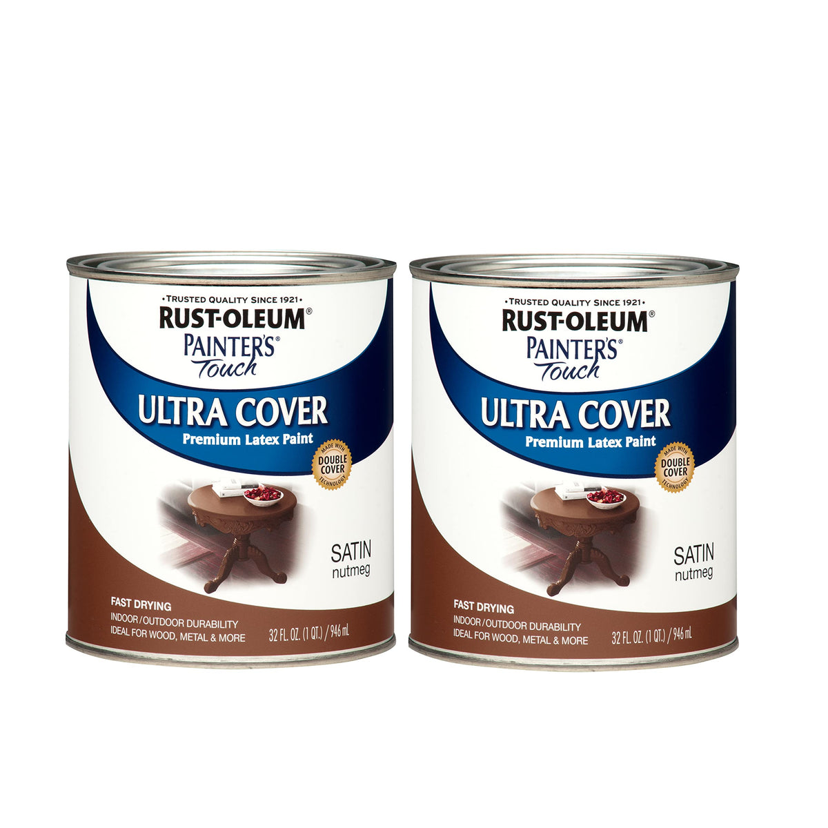 Rust-Oleum Painter's Touch Latex Brush-On Paint, Flat Black