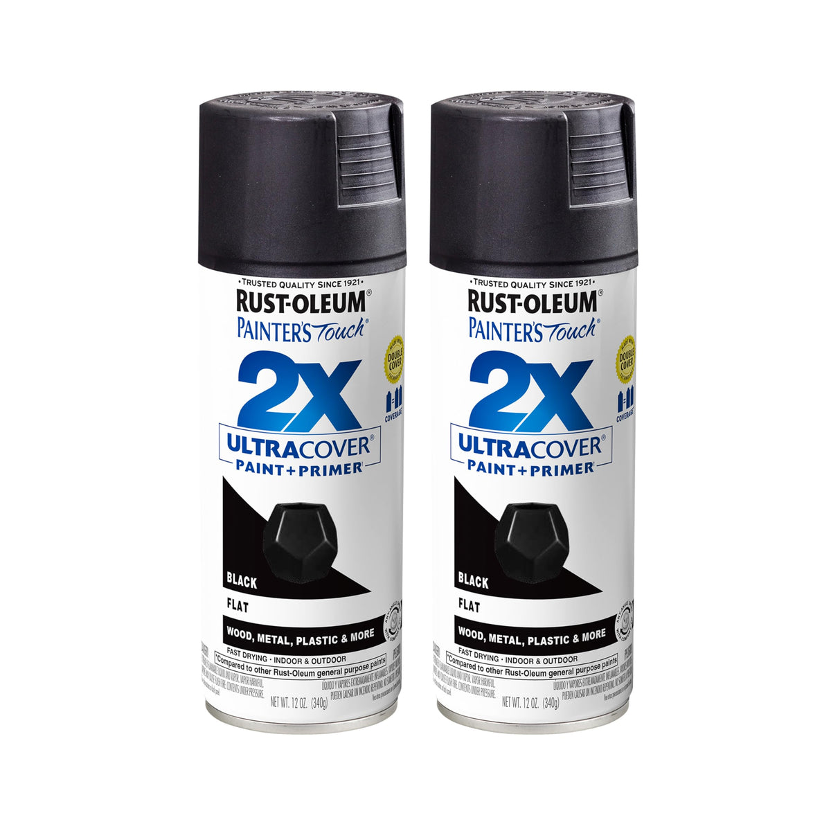 Rust-Oleum 334023-6PK Painter's Touch 2X Ultra Cover Spray Paint, 12 oz, Gloss Almond, 6 Pack
