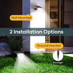 Linkind Halloween Solar Lights Outdoor Spotlight Waterproof RGB 2 Pack
