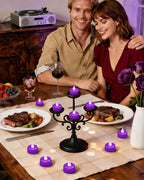 Amagic 24Pack Purple Flameless LED Tea Lights Candles Battery Operated