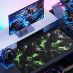Gaming Mouse Mat/Large Mouse Pad 900 x 400 x 3mm / XXL mouse pad/large size | improved precision and speed | rubber base for stable grip on smooth surfaces | non-slip (90x40 Black)