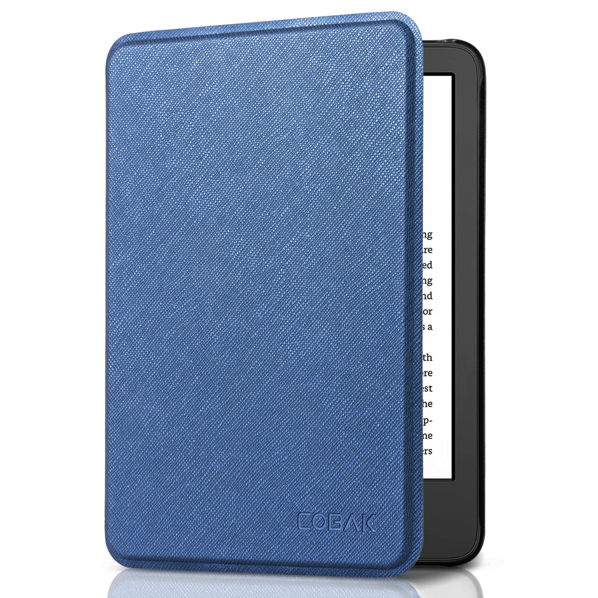 CoBak Case for 6" Kindle 11th Generation 2024 and 2022, Premium PU Leather Smart Cover with Auto Sleep/Wake for Kindle, Black