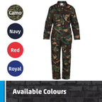Fort - Tearaway Junior Coverall - Junior Kids Overall - Features Velcro Fastening -Secure Pockets - Durable - Kids Boiler Suit - Handy Overalls for Children