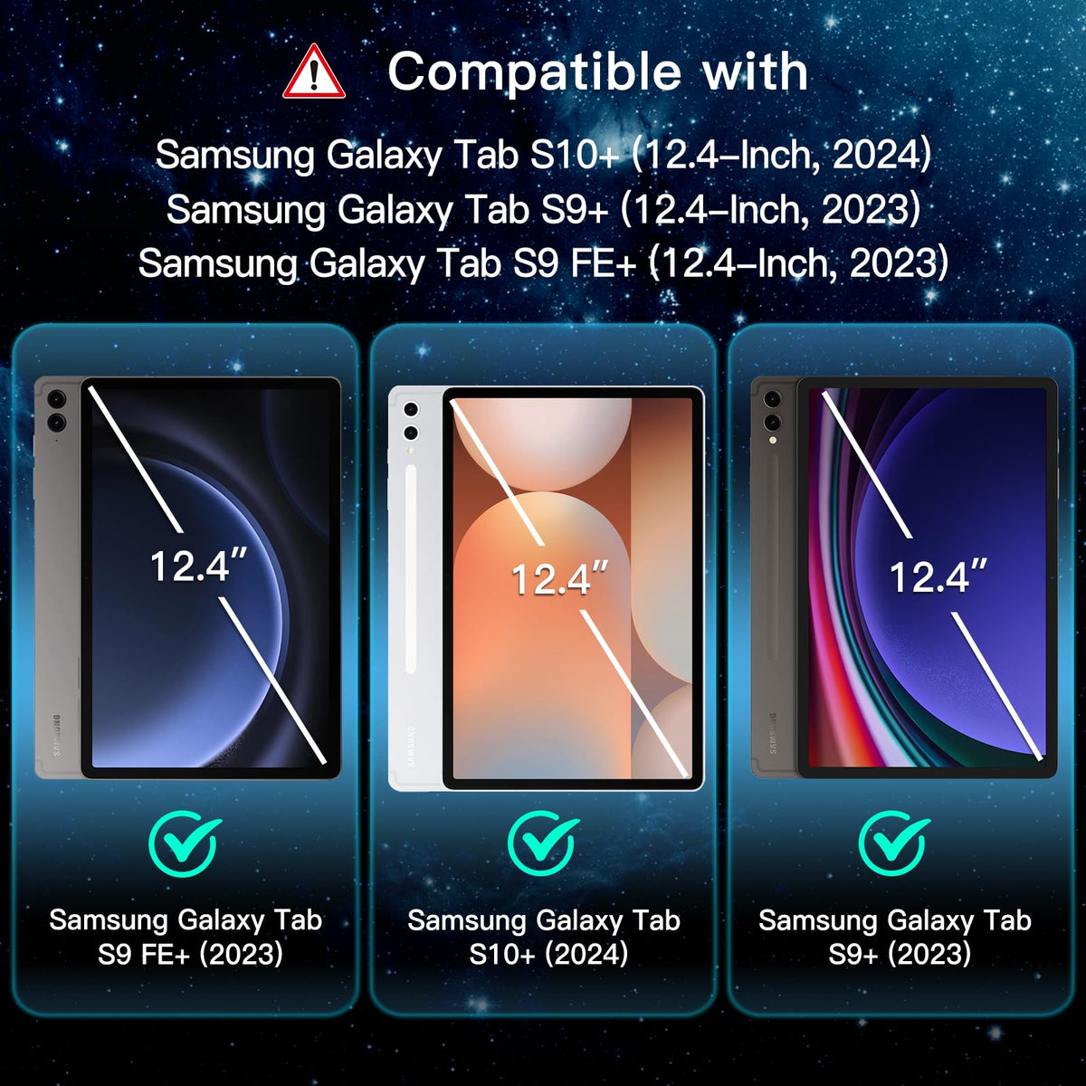 JETech Screen Protector for Samsung Galaxy Tab S6 Lite 10.4", 2-Pack