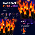 TW SHINE Warm White Christmas Lights Outdoor, 20FT 100 Count Incandescent Christmas Light Indoor, Waterproof Christmas Tree String Lights for Xmas Decorations