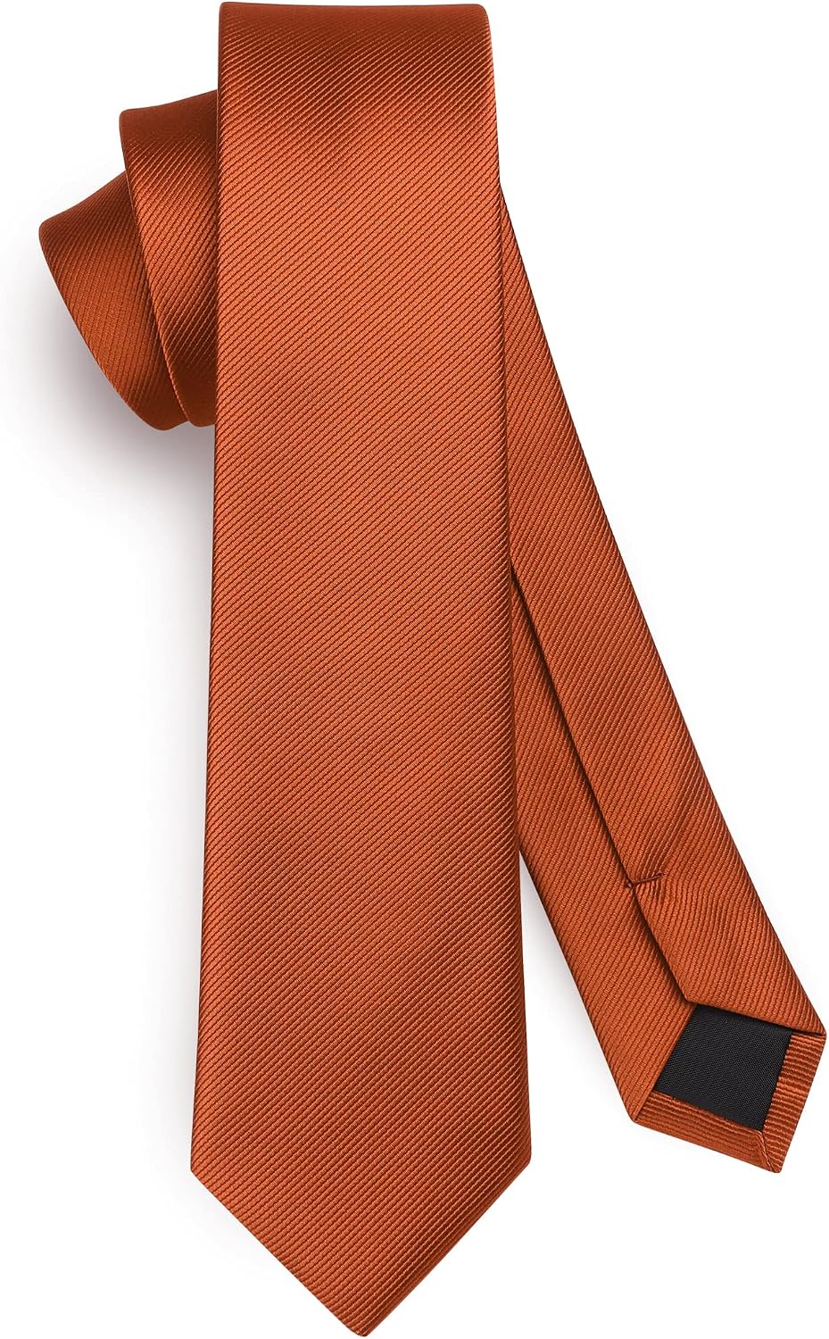 HISDERN Skinny Tie Solid Color 6cm Slim Ties for Men Wedding Classic Formal Business Necktie