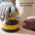 S SATC Sanding Discs 60 Grit 110Pcs Orbital Sander Discs 125mm Hook and Loop Round Orbital Sander Pads for Sanding