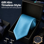 Trimming Shop 5cm Slim Skinny Solid Colour Necktie for Mens