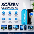 Betron Screen Cleaner Spray Kit with Cloth for TV, Laptop, Monitor, 500ml