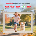 Frameo WiFi Digital Photo Frame 10.1 Inch - 1280x800 HD IPS Touch Screen Picture Frame Electronic, 32GB Memory, Auto Rotate, Wall Mountable, Digital PictureFrame for Sharing Photos and Videos