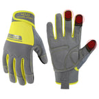 HANDLANDY Work Gloves for Men & Women, Utility Mechanic Working Gloves Touch Screen, Flexible Gardening Gloves for Yard